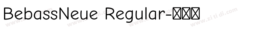 BebassNeue Regular字体转换